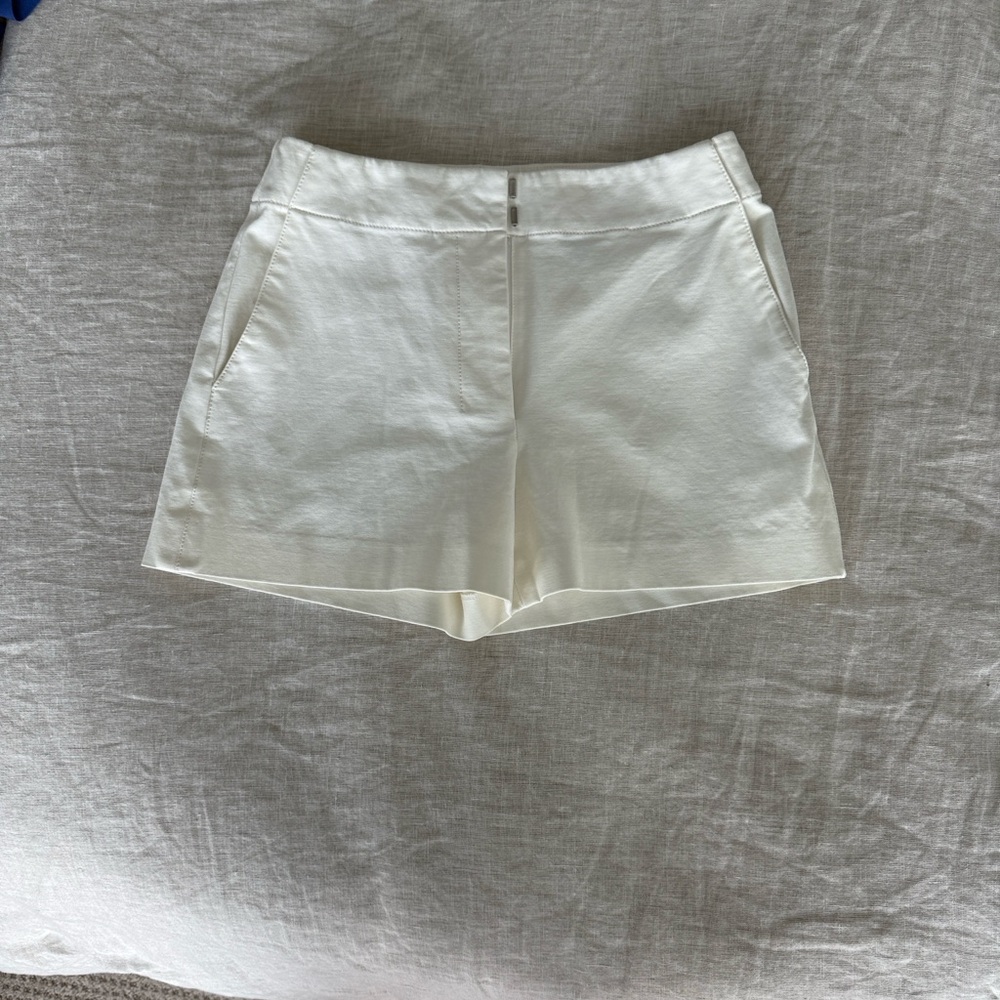 Theory white/ivory Tailored Shorts